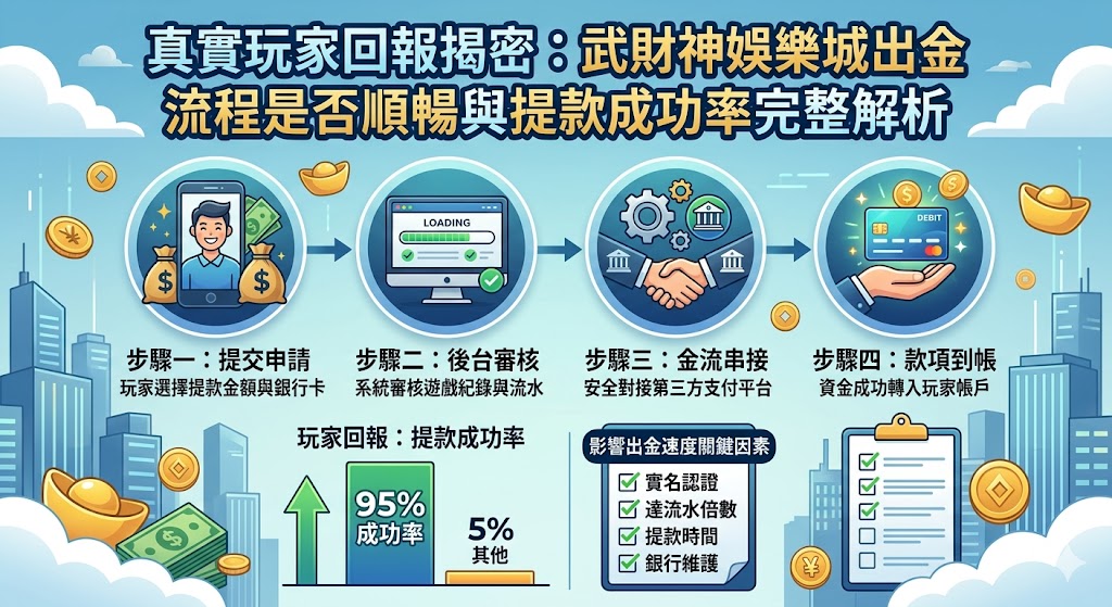真實玩家回報揭密：武財神娛樂城出金流程是否順暢與提款成功率完整解析