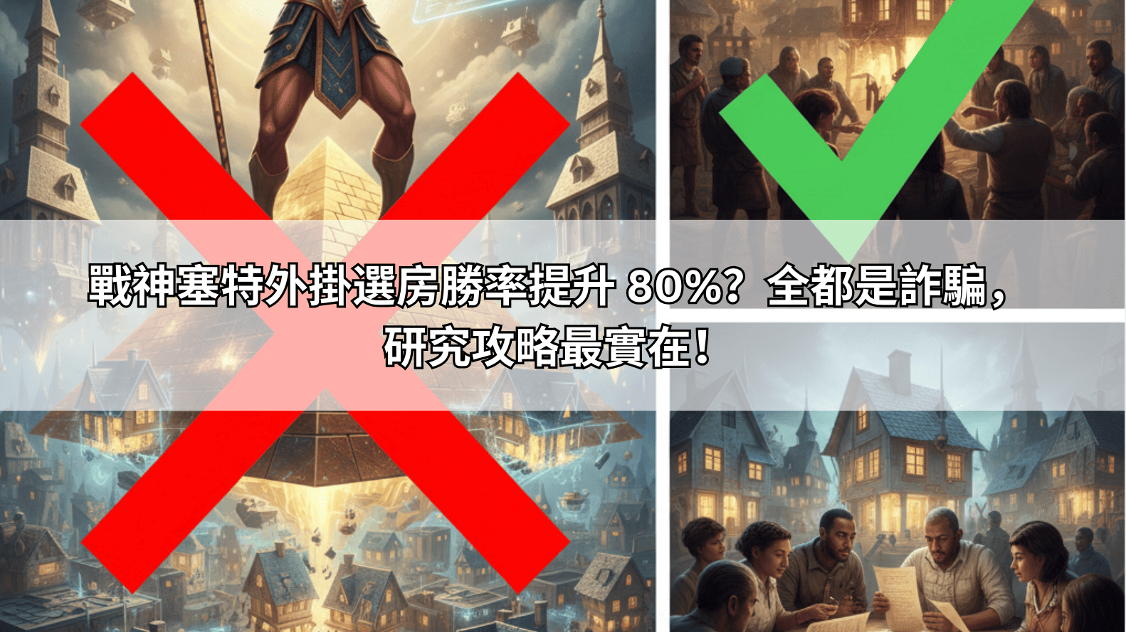 戰神塞特外掛選房勝率提升 80%？全都是詐騙，研究攻略最實在！
